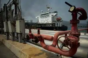 Iranian-flagged oil tanker in Venezuela's northern state of Carabobo. Photo: AFP via Getty Images.