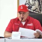 PSUV second-in-command Diosdado Cabello speaks to the camera. Photo: Prensa Latina.
