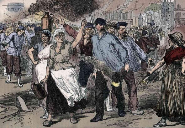 Illustration of the Paris Commune, from the century edition of Cassell's History of England (ca. 1900).