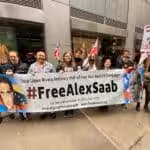 Puerto Rican independence activists in New York during a Puerto Rico Day Parade demanding freedom for Alex Saab, Venezuelan diplomat who has been illegally imprisoned in the United States, June 12, 2022. Photo: Fuser News.