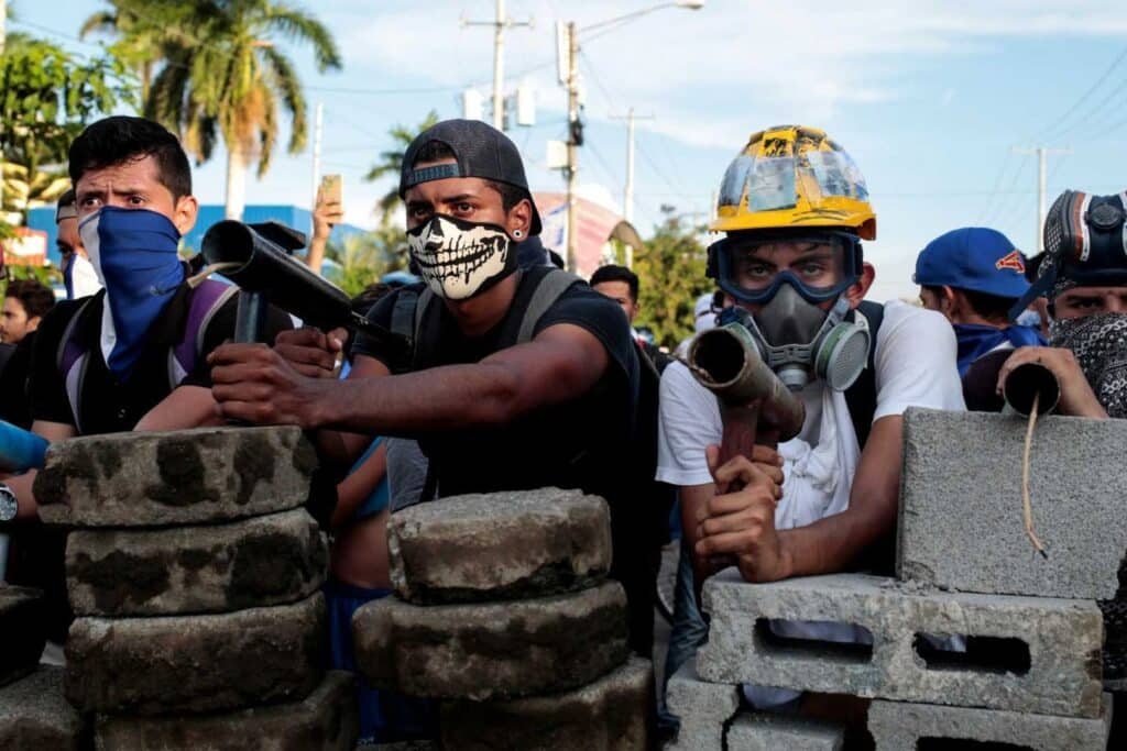 “Peaceful” protesters in Nicaragua. Photo: File photo.