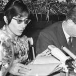A reading in Berlin, with Brigitte Reimann and Walter Lewerenz, 1966. Photo: German Federal Archives/licensed under the Creative Commons Attribution-Share Alike 3.0 Germany license.