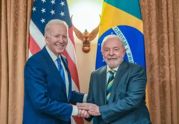 Joe Biden end Luiz Inácio Lula da Silva. Photo: Ricardo Stuckert.