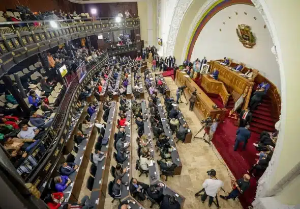 Panoramic view of National Assembly of Venezuela. Photo: RedRadioVE.