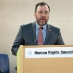 Venezuelan Foreign Affairs Minister Yvan Gil giving a speech at the UN Human Rights Council. Photo: File photo.