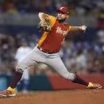Venezuelan pitcher Emmanuel de Jesus during the game against the team representing the Israeli apartheid state. Photo: Twitter/@TeamBeisbolVe.