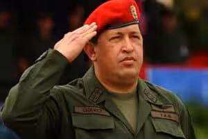 Commander Hugo Chavez. Photo: File photo.