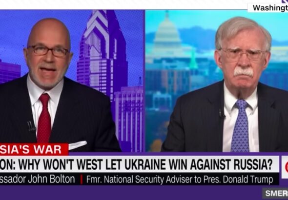 John Bolton interviewed by CNN. Photo: File photo.