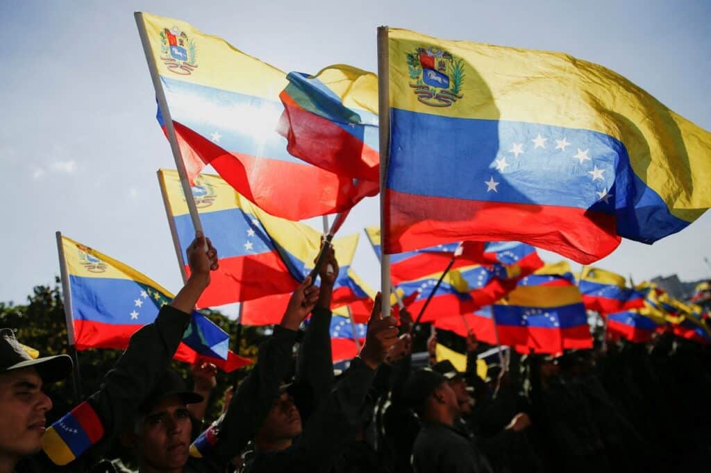 Members of the Bolivarian National Armed Force take part in a caravan to commemorate the 10th anniversary of the death of late Venezuelan President Hugo Chavez, in Caracas, Venezuela, March 15, 2023. Photo: Reuters/Leonardo Fernandez Viloria.