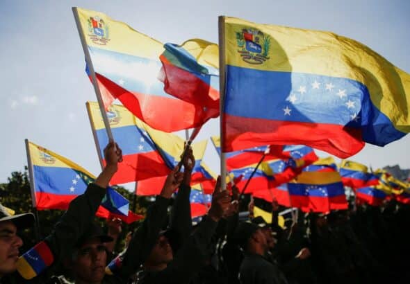 Members of the Bolivarian National Armed Force take part in a caravan to commemorate the 10th anniversary of the death of late Venezuelan President Hugo Chavez, in Caracas, Venezuela, March 15, 2023. Photo: Reuters/Leonardo Fernandez Viloria.