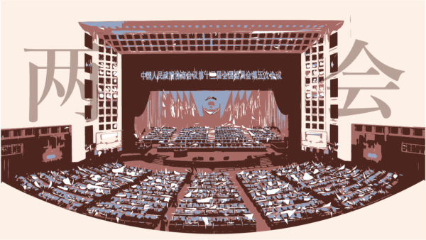 Sketch from a Chinese theater. Photo: Dongsheng.