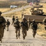 US soldiers in a Syrian oilfield. File photo.