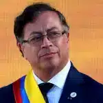 Colombia’s president Gustavo Petro delivers a speech during his inauguration ceremony in Bogotá on August 7, 2022. Photo: Juan Barreto/AFP/Getty Images.