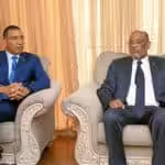 Jamaican PM Andrew Holness with de facto Haitian PM Ariel Henry in Port-au-Prince on Feb. 27, 2023. Photo: CMC