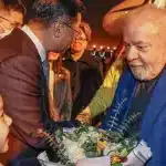 President of Brazil being greeted by Chinese authorities after his arrival in Shanghai. Photo: Ricardo Stuckert via Brasil247.