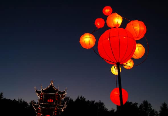 Chinese Lantern Festival at the Montreal Botanical Gardens, Canada. Photo: ConstantineD, Flickr, CC BY-NC-ND 2.0.