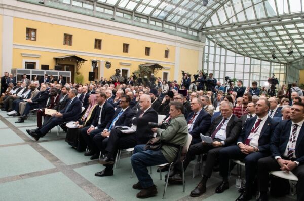 Members of the founding congress of the International Movement of Russophiles (MDR) in Moscow. Photo: rusofili.bg.