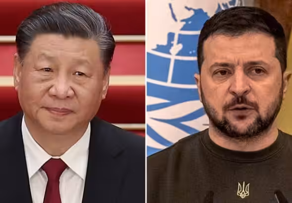 President Xi Jinping (left) and President Zelensky (right). Photo: File photo.