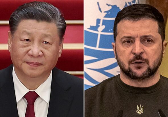 President Xi Jinping (left) and President Zelensky (right). Photo: File photo.