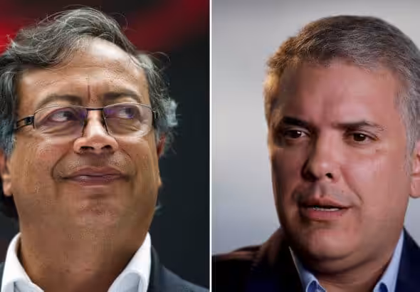 Gustavo Petro (left) and Iván Duque (right). Photo: Resumen Latinoamericano.