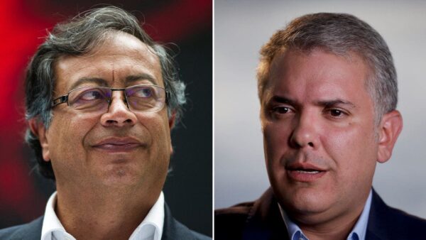 Gustavo Petro (left) and Iván Duque (right). Photo: Resumen Latinoamericano.