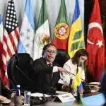 Featured image: Colombian President Gustavo Petro during his opening speech at the International Conference on Venezuela held at the San Carlos Palace in Bogotá this Tuesday, April 25, 2023. Photo: Colombian Presidential Press.