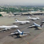 A fleet of IranAir planes. Photo: Al Mayadeen.
