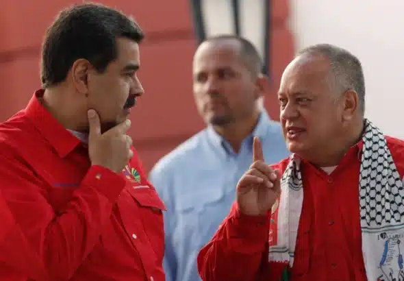 Venezuela President Nicolás Maduro (left) with PSUV Vice President Diosdado Cabello (right). Photo: Al Jazeera.