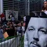 Julian Assange's wife, Stella Assange, during a rally condemning the human rights violation that is his political persecution in London on May 1, 2022. Photo: Dan Kitwood / Gettyimages.ru. 