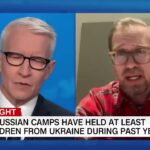 Screenshot of the Yale HRL report author Nathaniel Raymond's appearance on the CNN program Anderson Cooper 360. Photo: The Grayzone.