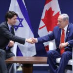 Justin Trudeau (left) and Benjamin Netanyahu (right), leaders of Canada and Israel, respectively. Photo: Twitter/@JustinTrudeau.
