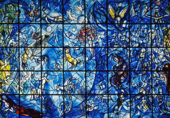 Mark Chagall Peace window, UN 1967. Photo: The Automatic Earth.