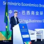 Jorge Viana, presidente da Apex-Brasil, during the Brazil-China Business Seminar. Photo: Apex-Brasil via CNN