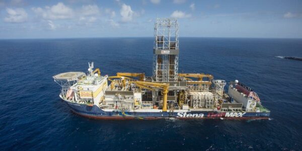 ExxonMobil's Stena Carron drillship in Guyana's Stabroek offshore oil block. Photo: ExxonMobil.