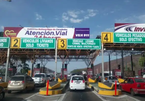 Highway toll in Carabobo state near Valencia, Venezuela. Photo: El Carabobeño/File photo.