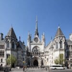 The facade of the Royal Courts of Justice, where the High Court and Court of Appeal of England and Wales are located in London, United Kingdom. Photo: David Castor/File photo.