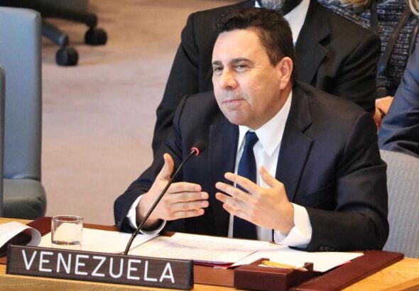 Venezuela's Permanent Representative to the United Nations Samuel Moncada. File photo.