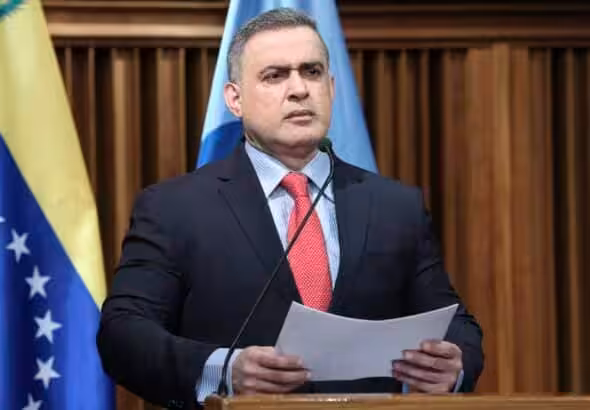 Venezuelan Attorney General Tarek William Saab at a press conference. Photo: Social media.