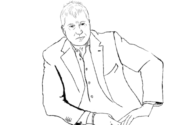 Steven Donziger drawn by Nathaniel St. Clair.