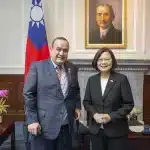 Taiwanese leader Tsai Ing-wen meets with Guatemalan President-elect Alejandro Eduardo Giammattei in 2019. Photo: Office of the President of Taiwan.