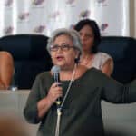 Tibisay Lucena, former president of the National Electoral Council of Venezuela. Photo: AP/Ariana Cubillos.