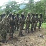 Paramilitary group in Colombia. Photo: File photo.