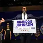 Brandon Johnson has pledged to attack the root causes of crime in the nation’s third-largest city. Photo: Paul Beaty/AP. 