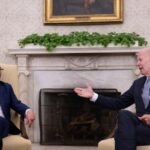 Gustavo Petro (left) and Joe Biden (right). Photo: Jim Watson/AFP.