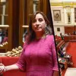 Peru's unelected coup leader Dina Boluarte with the CIA agent turned US Ambassador Lisa Kenna (left); Peru's deeply unpopular congress (right). Photo: Geopolitical Economy.