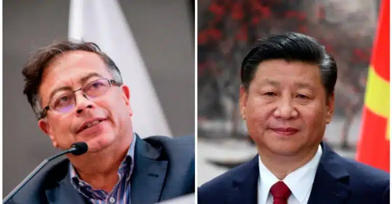 Colombian President Gustavo Petro (left) and Chinese President Xi Jinping (right). Photo: El Colombiano/File photo.