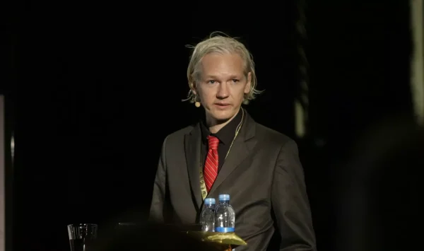 Julian Assange speaking in 2009. Photo: New Media Days/Peter Erichsen/Creative Commons.