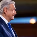 Mexican President Andrés Manuel López Obrador during his daily press conference. Photo: Mexican Presidency.