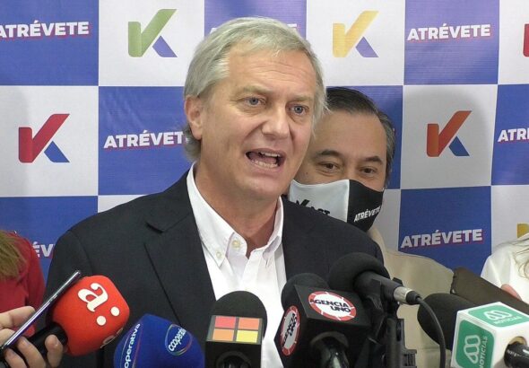 Republican Party leader José Antonio Kast at a press conference in 2021 Photo: Mediabanco Agencia / Wikimedia Commons/CC BY 2.0.