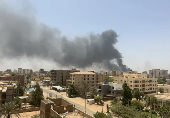 Fighting in Sudan. Photo: CGTN